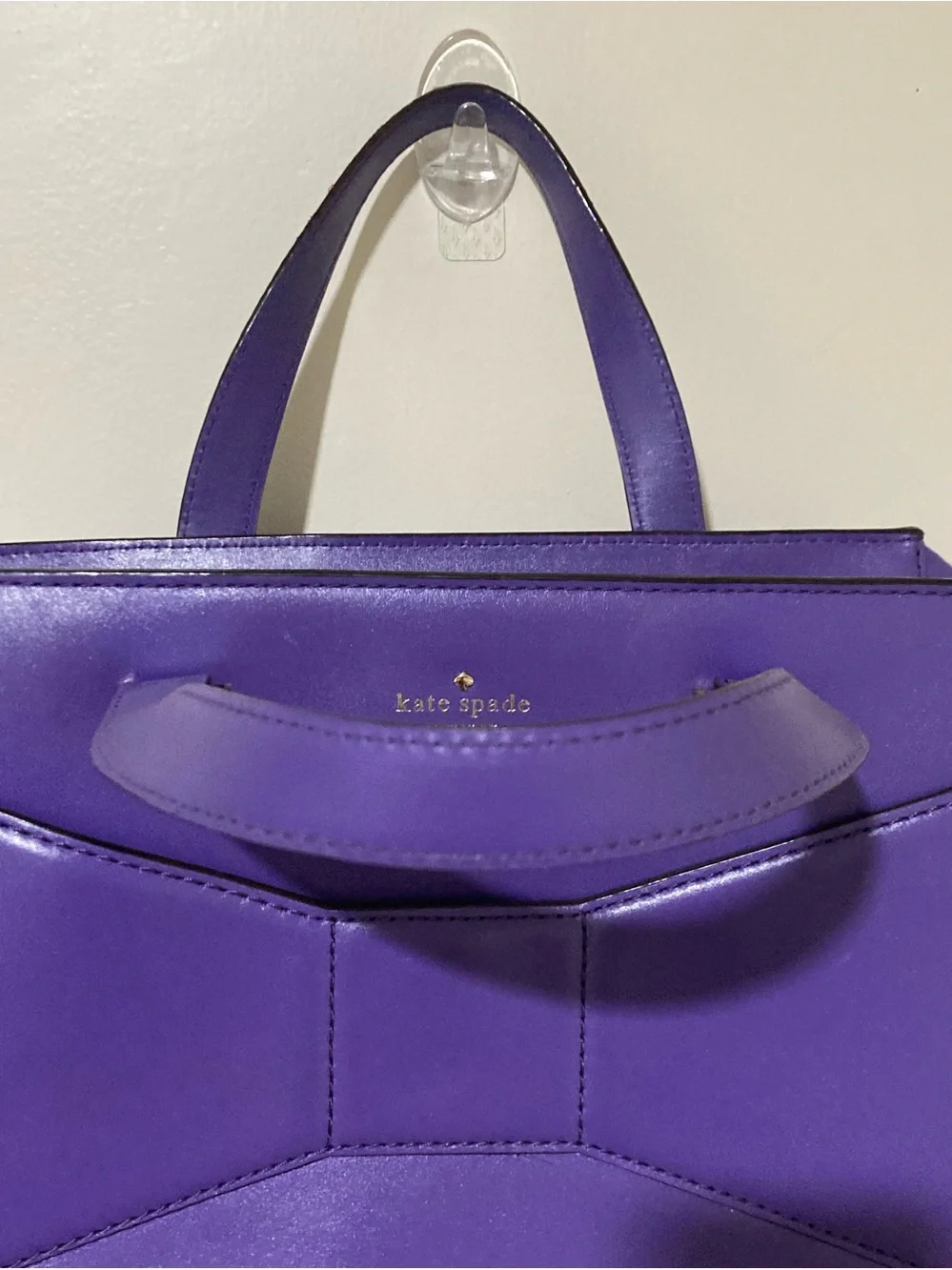 EUC‎ kate spade 2 Park Avenue Beau Shopper in Purple Leather
